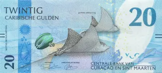 Dutch Caribbean 20 Caribbean Guilder, 2025 obverse