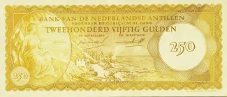 Dutch Caribbean 250 Gulden, 1962 obverse