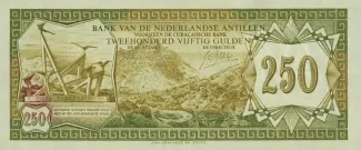 Dutch Caribbean 250 Gulden, 1967 obverse