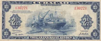Dutch Caribbean 2.5 Gulden, 1942 obverse