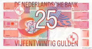 Dutch Caribbean 25 Gulden, 1989 obverse
