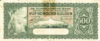 Dutch Caribbean 500 Gulden, 1930 obverse