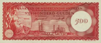 Dutch Caribbean 500 Gulden, 1962 obverse