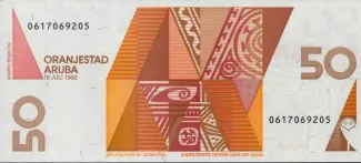 Dutch Caribbean 50 Florin, 1993 reverse