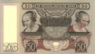Dutch Caribbean 50 Gulden, 1941 obverse