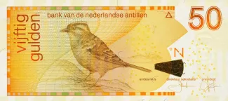 Dutch Caribbean 50 Gulden, 1998-2016 obverse