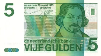 Dutch Caribbean 5 Gulden, 1973 obverse