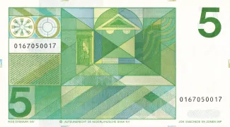 Dutch Caribbean 5 Gulden, 1973 reverse