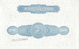 East Africa 100 Florins, 1920 reverse