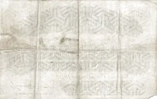 East Africa 10 Rupees, 1905 reverse
