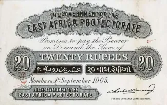 East Africa 20 Rupees, 1905 image