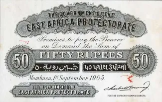 East Africa 50 Rupees, 1905 image
