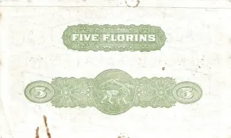 East Africa 5 Florins, 1920 reverse