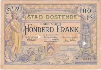East Flanders, Province of 100 Francs, 1918 image