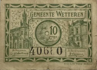 East Flanders, Province of 10 Centimes, 1918 image