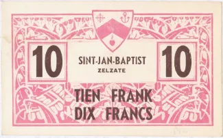 East Flanders, Province of 10 Francs,  image
