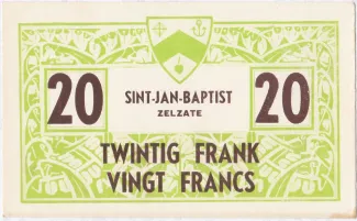 East Flanders, Province of 20 Francs,  image