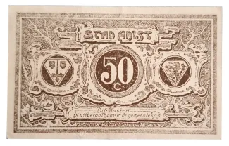 East Flanders, Province of 50 Centimes, 1914-1918 reverse