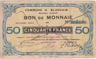 East Flanders, Province of 50 Francs, 1915 image