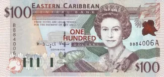 Eastern Caribbean States 100 Dollars, 1998 image