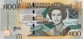 Eastern Caribbean States 100 Dollars, 2012 image