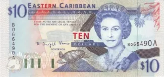 Eastern Caribbean States 10 Dollars, 1994 image