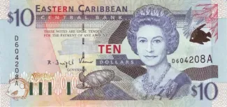 Eastern Caribbean States 10 Dollars, 2000 image