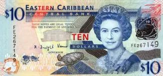 Eastern Caribbean States 10 Dollars, 2008 image