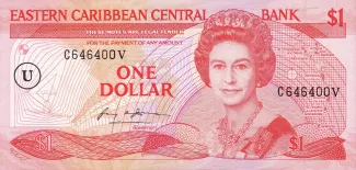 Eastern Caribbean States 1 Dollar, 1988 image