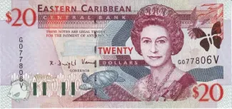 Eastern Caribbean States 20 Dollars, 2000 image