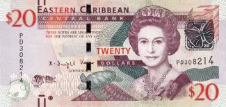 Eastern Caribbean States 20 Dollars, 2015 image