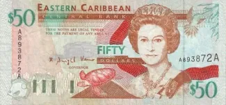 Eastern Caribbean States 50 Dollars, 1994 image