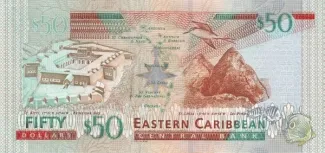 Eastern Caribbean States 50 Dollars, 2003 reverse