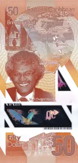 Eastern Caribbean States 50 Dollars, 2019 reverse