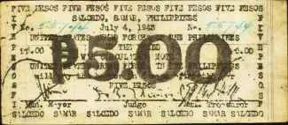 Eastern Samar 5 Pesos, 1943 image