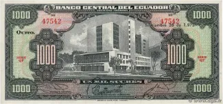 Ecuador 1.000 Sucres, 1973 image