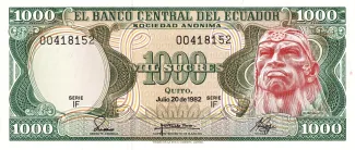 Ecuador 1.000 Sucres, 1982 image