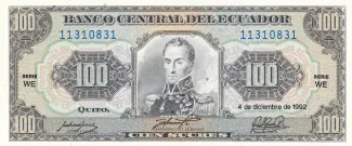 Ecuador 100 Sucres, 1997 image