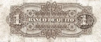 Ecuador 1 Peso, 1880 reverse