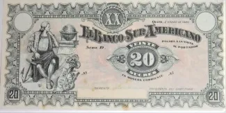 Ecuador 20 Sucres, 1920 image