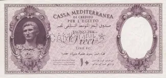 Egypt 10 Lire, 1942 image