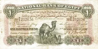Egypt 1 Pound, 1899 image