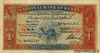 Egypt 1 Pound, 1924 image