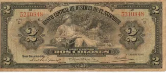 El Salvador 2 Colones, 1952 image