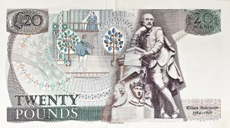 England 20 Pounds - Elizabeth II, 1970-1991 reverse