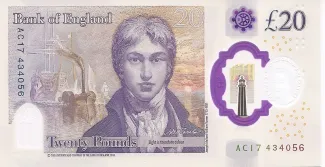 England 20 Pounds - Elizabeth II, 2020-2022 reverse