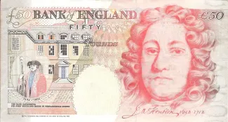 England 50 Pounds - Elizabeth II, 1994-2011 reverse