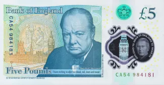 England 5 Pounds - Charles III, 2024 reverse