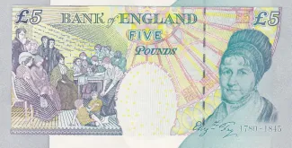 England 5 Pounds - Elizabeth II, 2002-2016 reverse