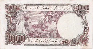 Equatorial Guinea 1.000 Bipkwele, 1979 reverse